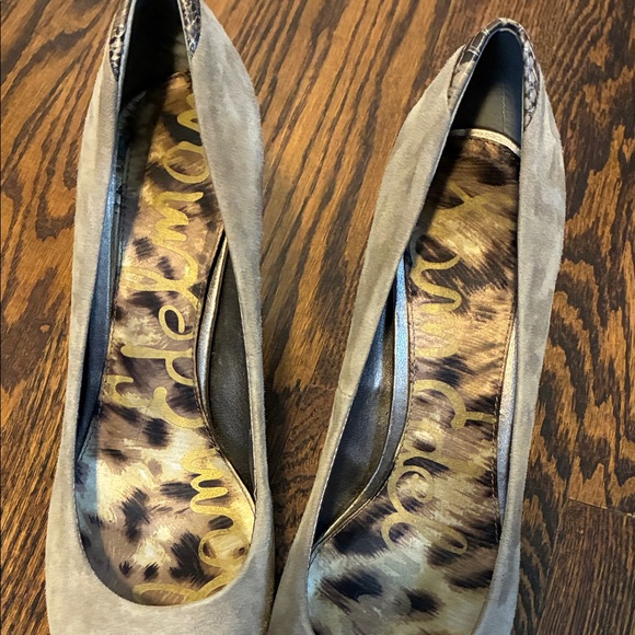 Sam Edelman Tan Leather Suede Women's Pumps 9.5 - Picture 4 of 10